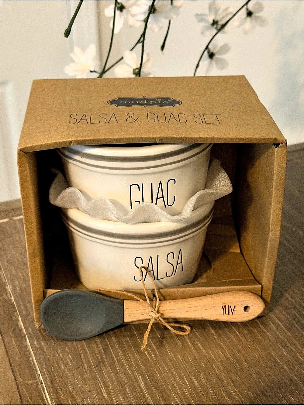 mudpie Bistro Salsa and Guac Set Salsa & Guac Serving Set NWT